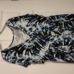 Tie-dye LuLaRoe Heidi babydoll dress
